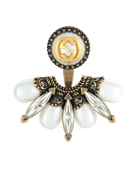 ear jacket gucci|gucci earrings for women.